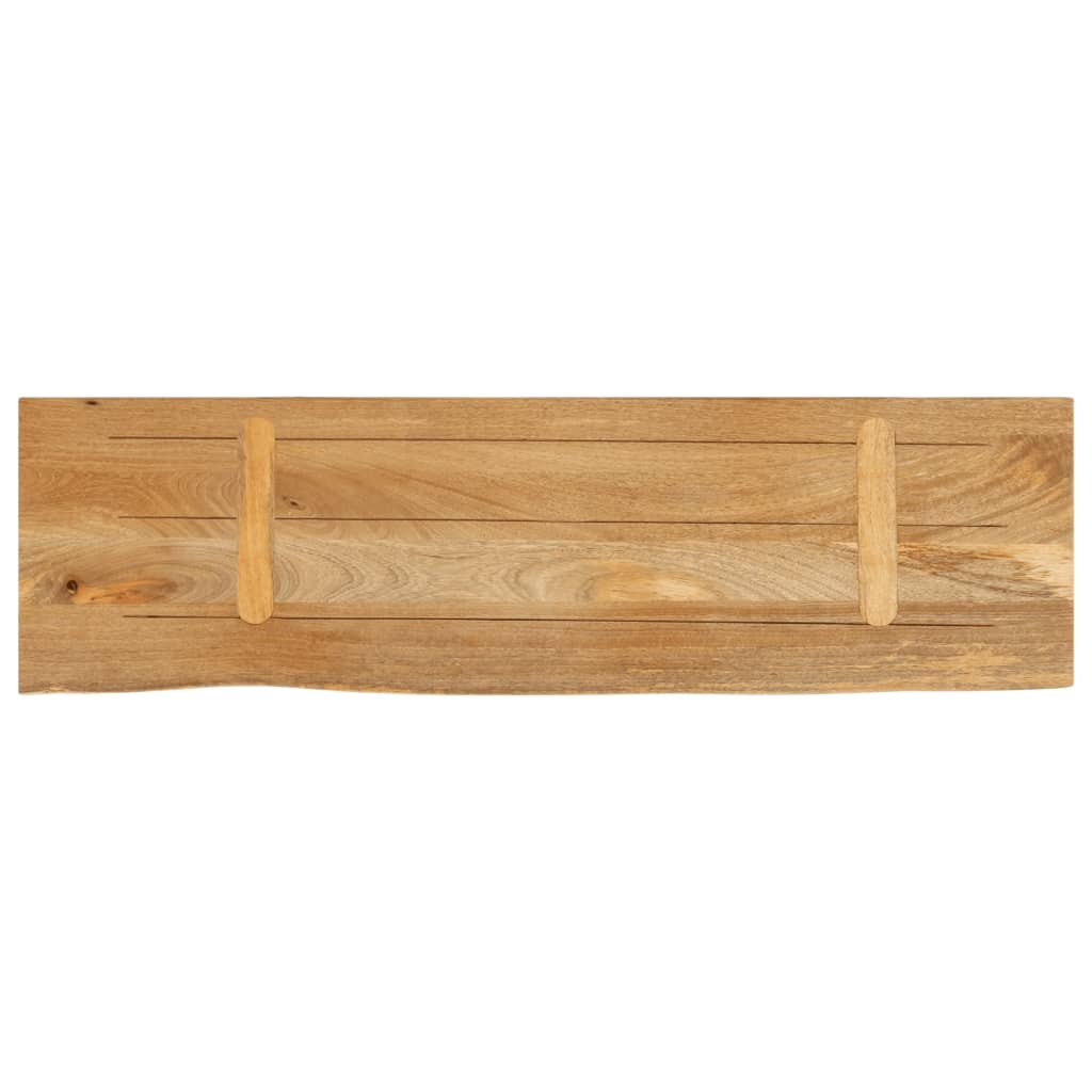 bordplade 100x40x3,8 cm naturlig kant massivt mangotræ