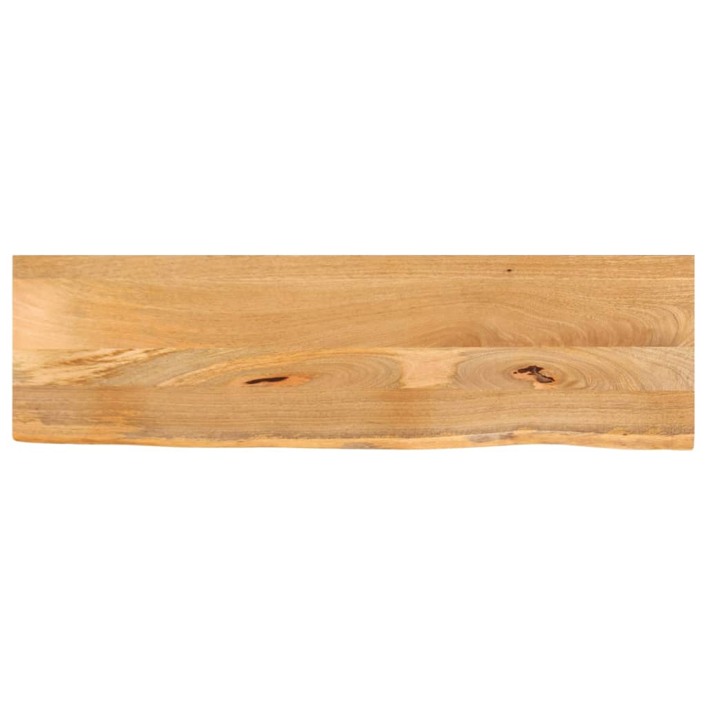 bordplade 110x40x3,8 cm naturlig kant massivt mangotræ