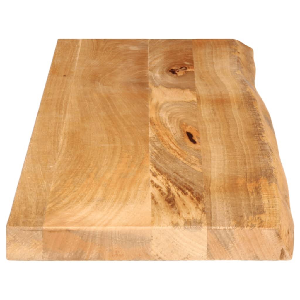 bordplade 120x40x3,8 cm naturlig kant massivt mangotræ