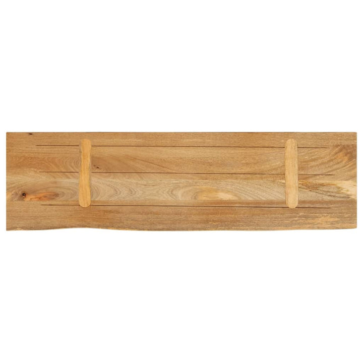 bordplade 120x40x3,8 cm naturlig kant massivt mangotræ