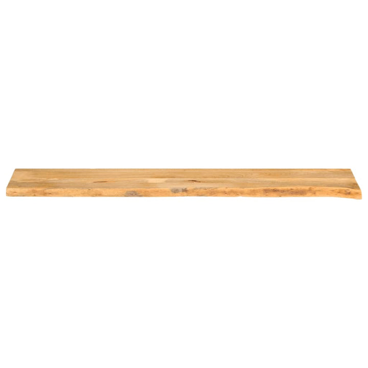 bordplade 140x40x3,8 cm naturlig kant massivt mangotræ