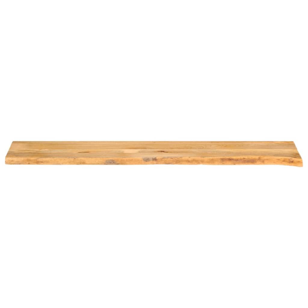bordplade 160x40x3,8 cm naturlig kant massivt mangotræ