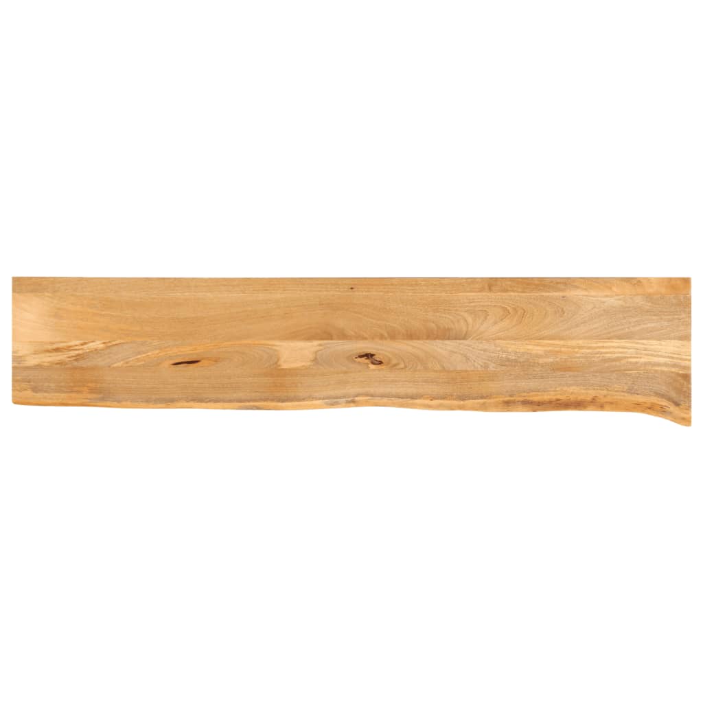 bordplade 180x40x3,8 cm naturlig kant massivt mangotræ