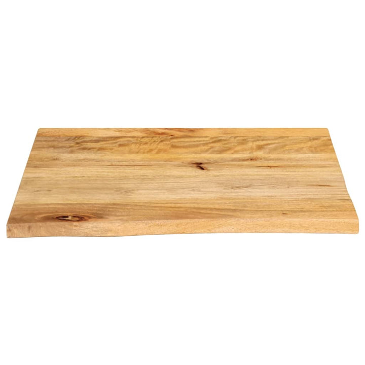 bordplade 60x60x3,8 cm naturlig kant massivt mangotræ