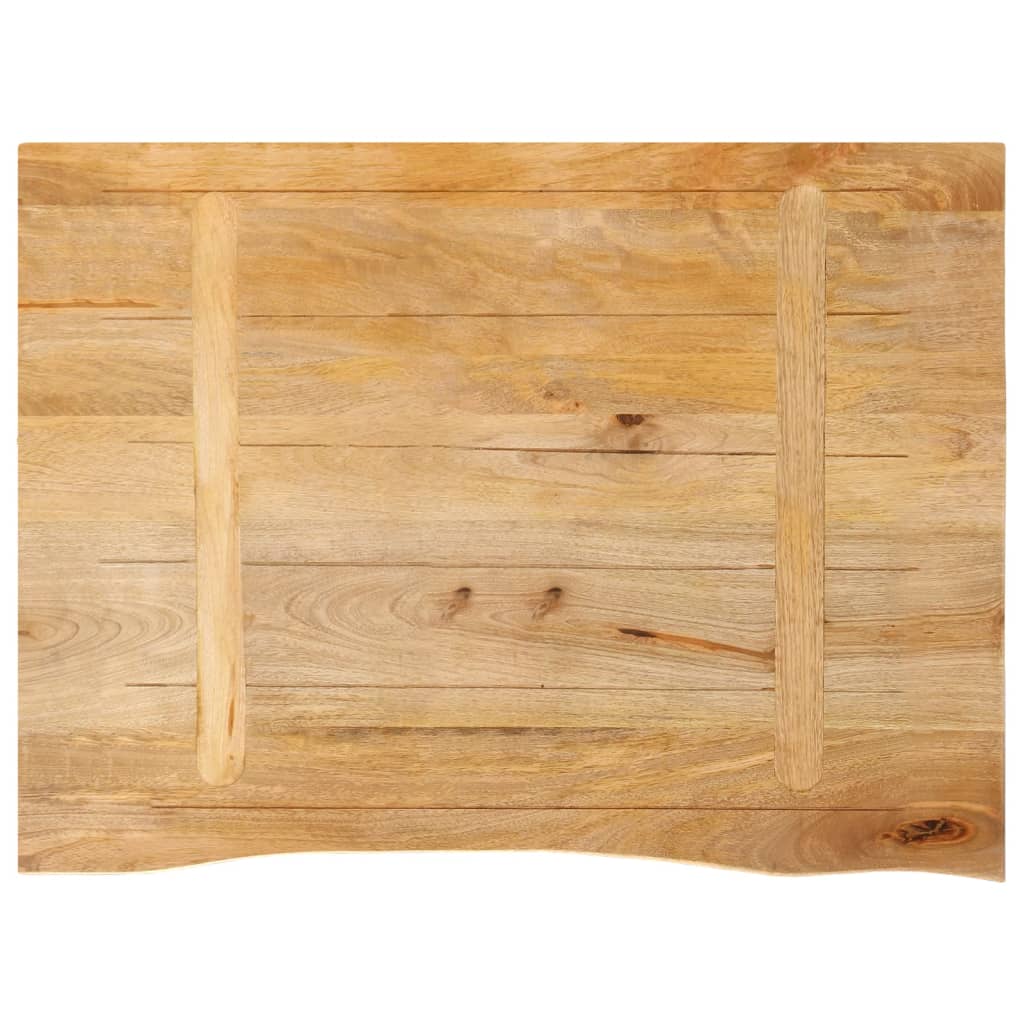 bordplade 80x60x3,8 cm naturlig kant massivt mangotræ