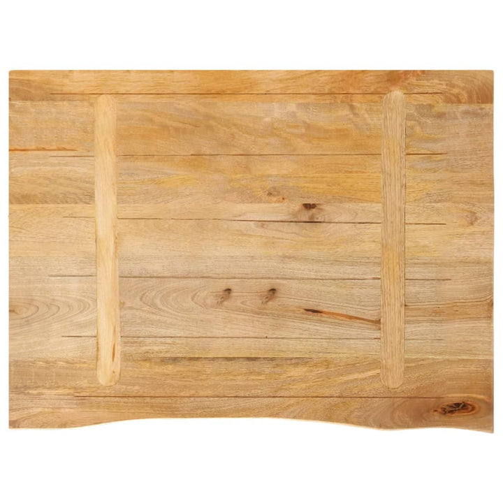 bordplade 80x60x3,8 cm naturlig kant massivt mangotræ