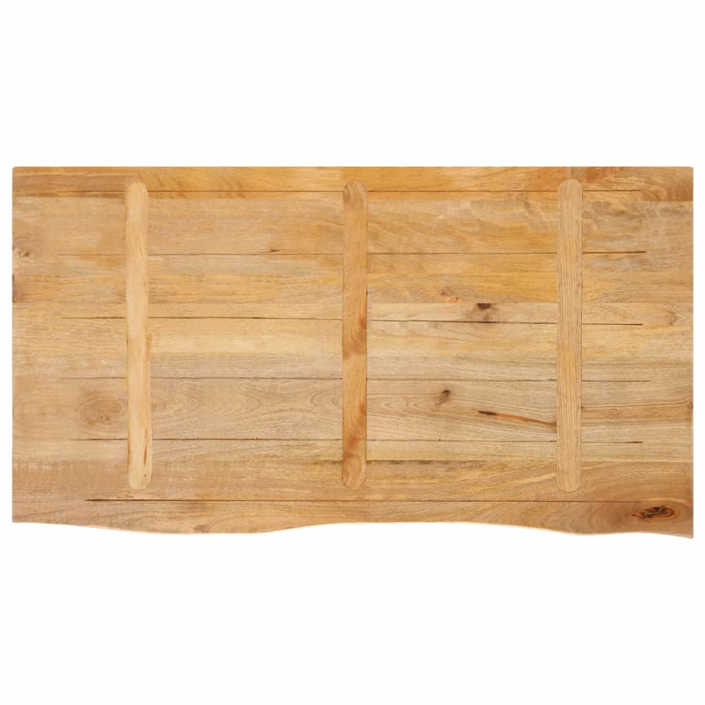 bordplade 100x60x3,8 cm naturlig kant massivt mangotræ