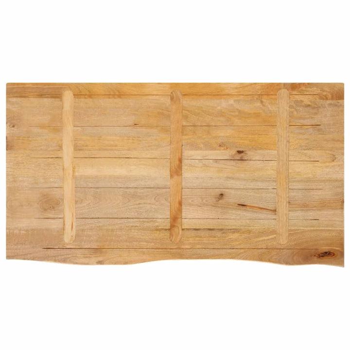 bordplade 100x60x3,8 cm naturlig kant massivt mangotræ