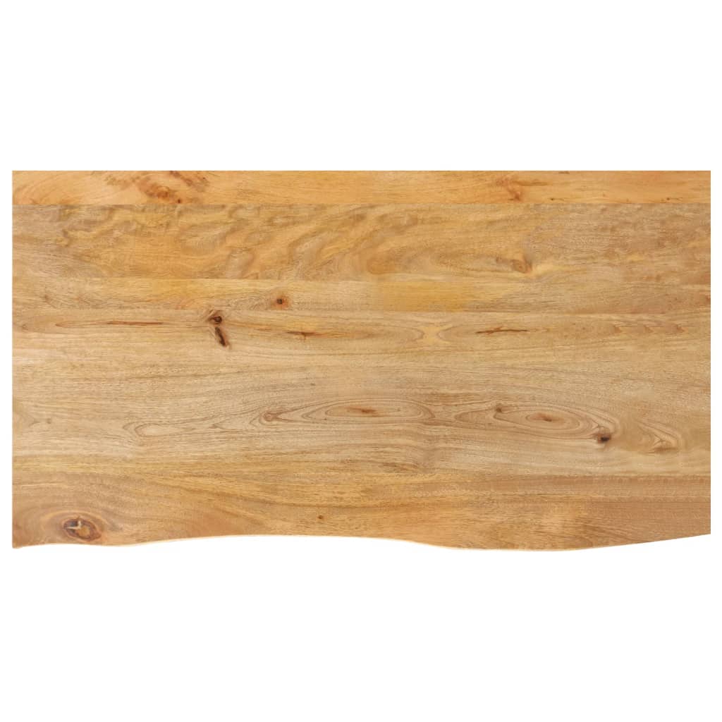 bordplade 110x60x3,8 cm naturlig kant massivt mangotræ