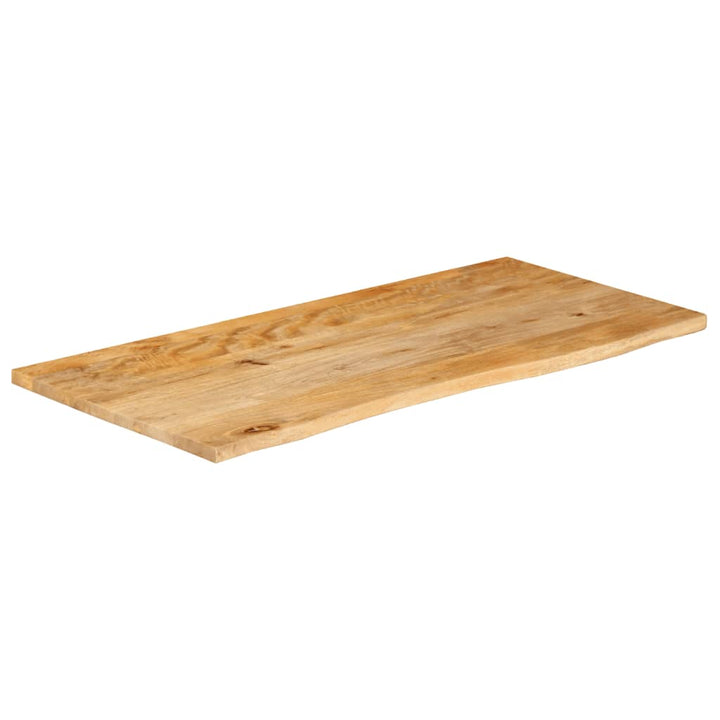 bordplade 110x60x3,8 cm naturlig kant massivt mangotræ