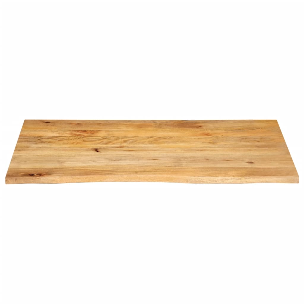 bordplade 110x60x3,8 cm naturlig kant massivt mangotræ