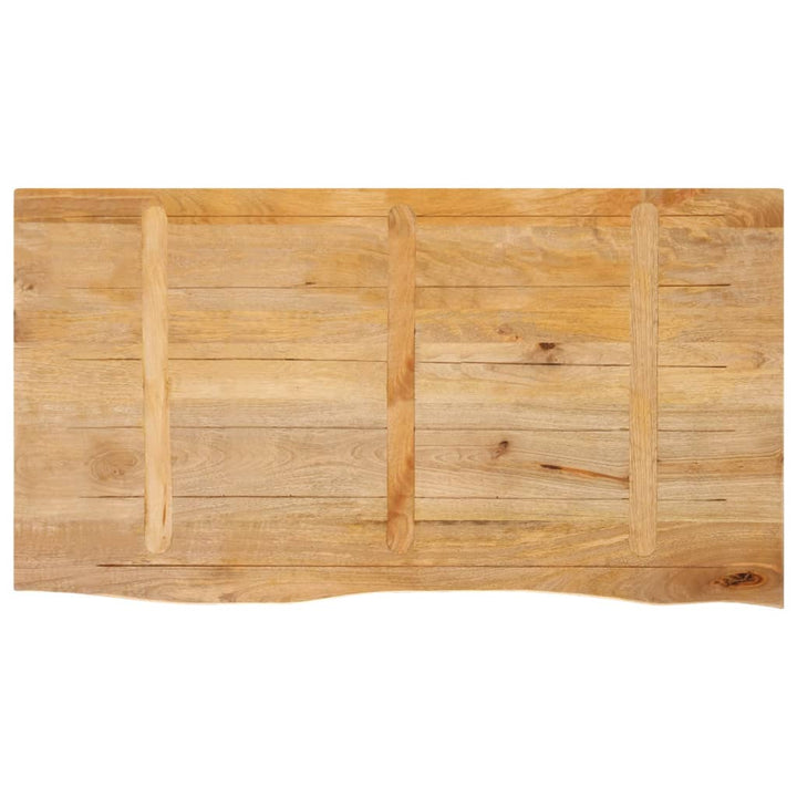 bordplade 110x60x3,8 cm naturlig kant massivt mangotræ