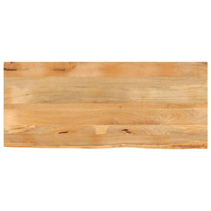 bordplade 140x60x3,8 cm naturlig kant massivt mangotræ