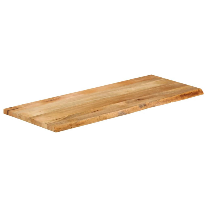 bordplade 140x60x3,8 cm naturlig kant massivt mangotræ