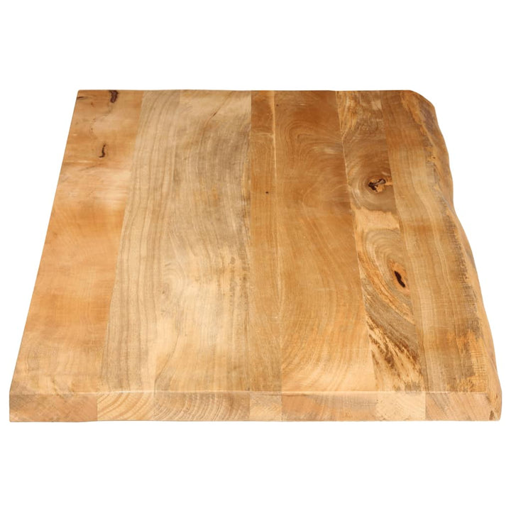 bordplade 140x60x3,8 cm naturlig kant massivt mangotræ