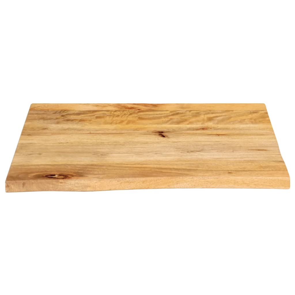 bordplade 80x80x3,8 cm naturlig kant massivt mangotræ