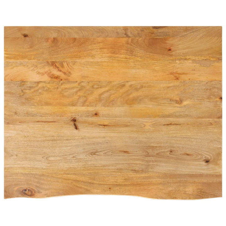 bordplade 90x80x3,8 cm naturlig kant massivt mangotræ
