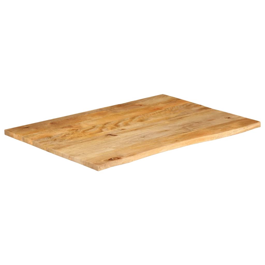 bordplade 90x80x3,8 cm naturlig kant massivt mangotræ