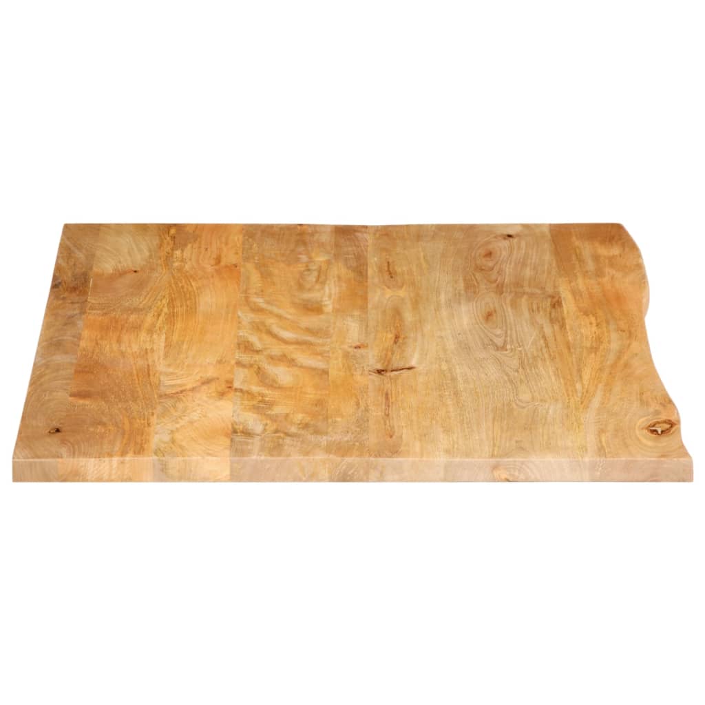 bordplade 90x80x3,8 cm naturlig kant massivt mangotræ