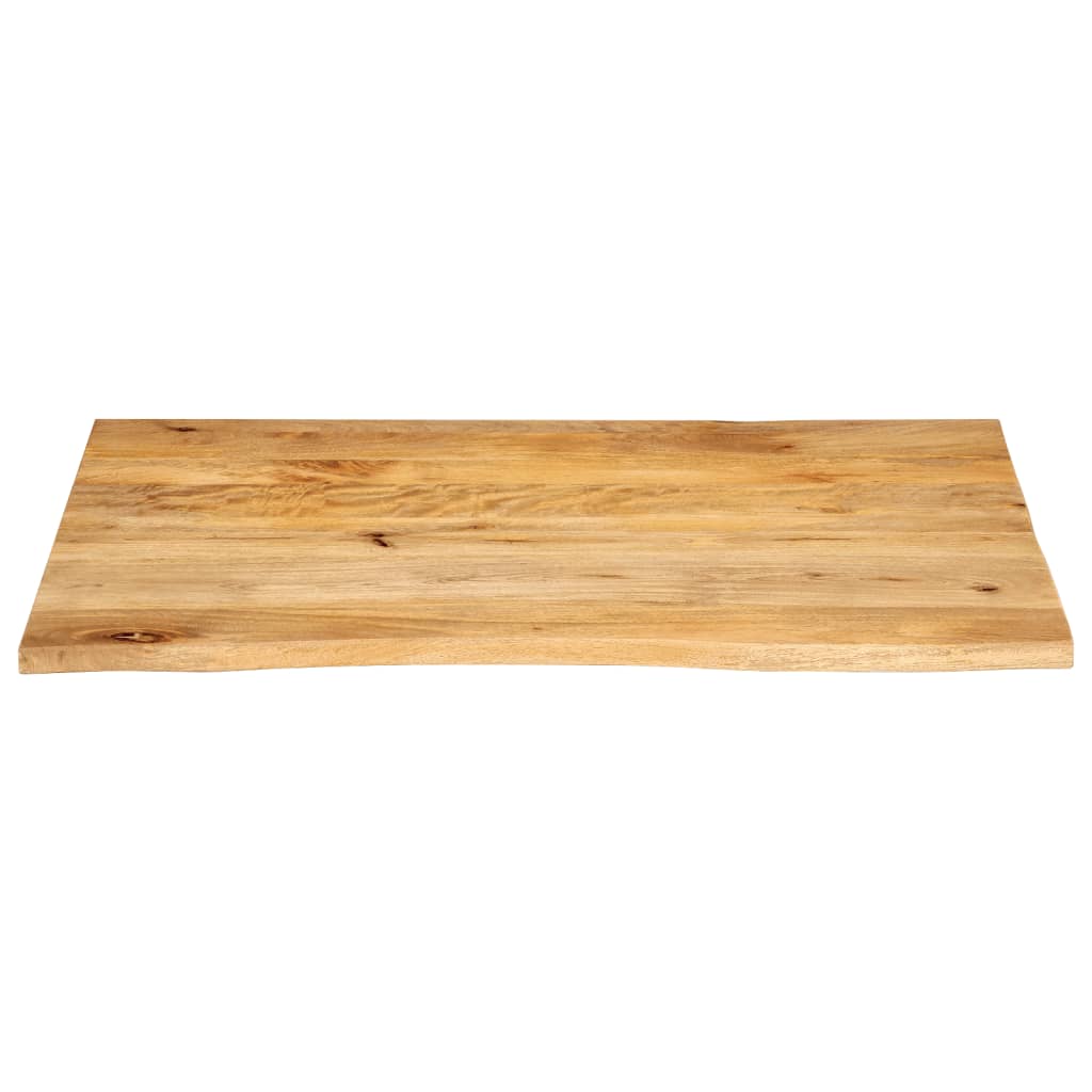 bordplade 100x80x3,8 cm naturlig kant massivt mangotræ