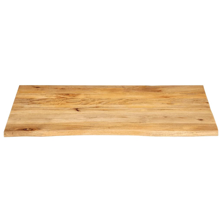 bordplade 100x80x3,8 cm naturlig kant massivt mangotræ