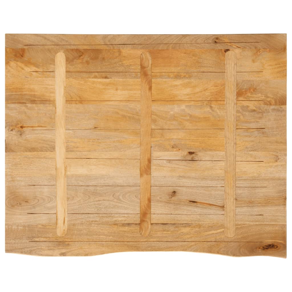 bordplade 100x80x3,8 cm naturlig kant massivt mangotræ