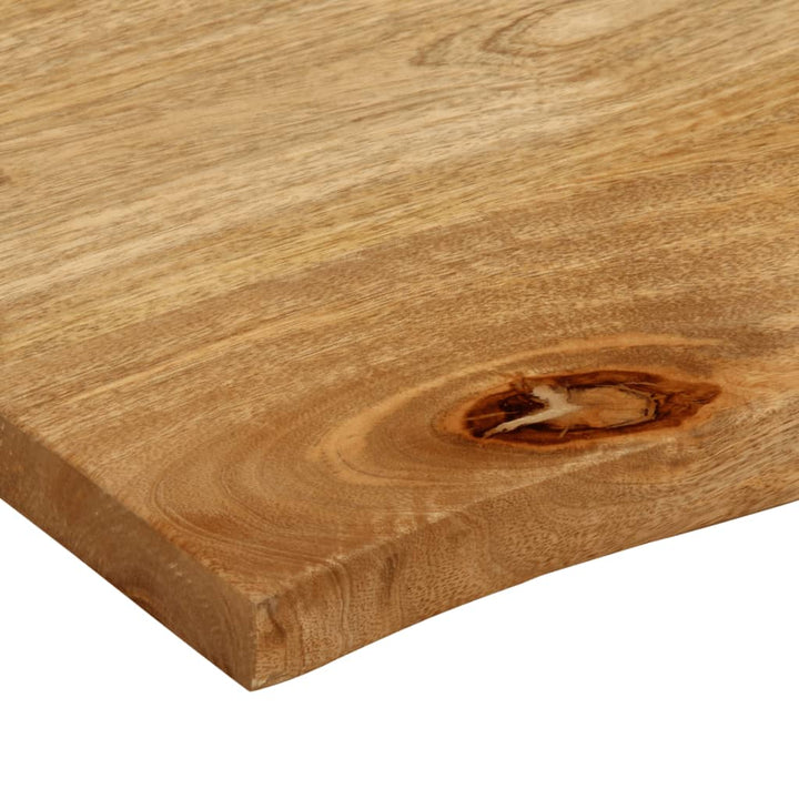 bordplade 100x80x3,8 cm naturlig kant massivt mangotræ