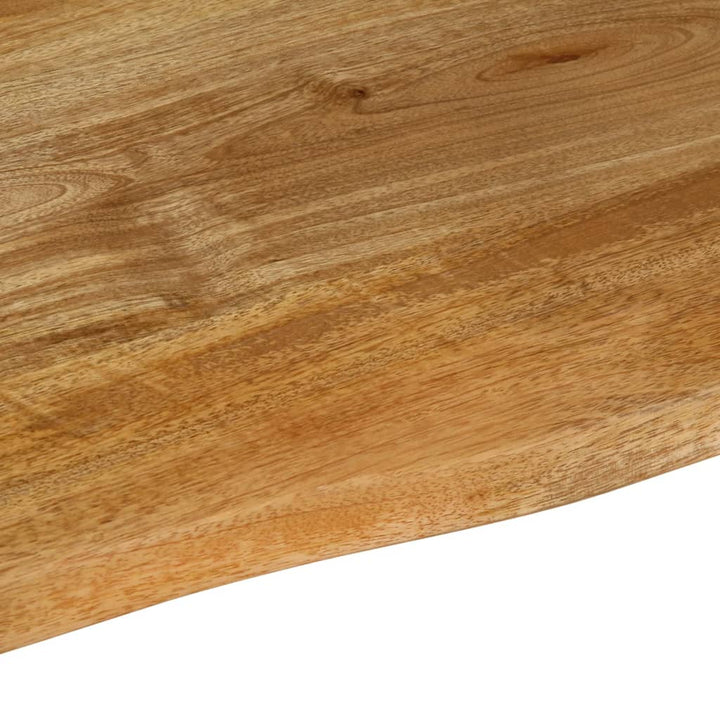 bordplade 100x80x3,8 cm naturlig kant massivt mangotræ