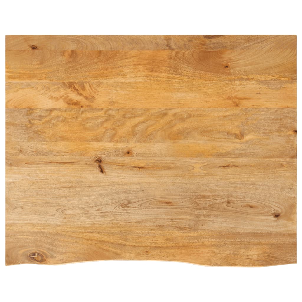 bordplade 110x80x3,8 cm naturlig kant massivt mangotræ