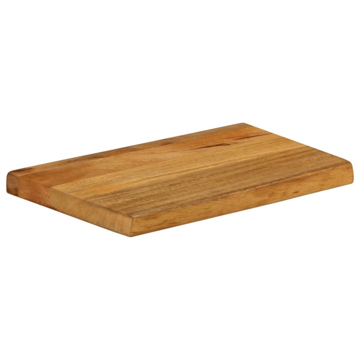 bordplade 40x20x2,5 cm naturlig kant massivt mangotræ