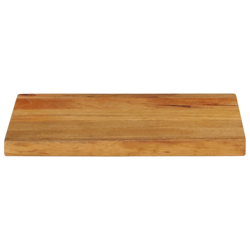 bordplade 40x20x2,5 cm naturlig kant massivt mangotræ