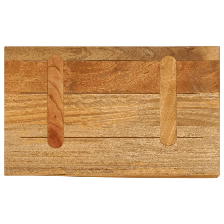 bordplade 40x20x2,5 cm naturlig kant massivt mangotræ