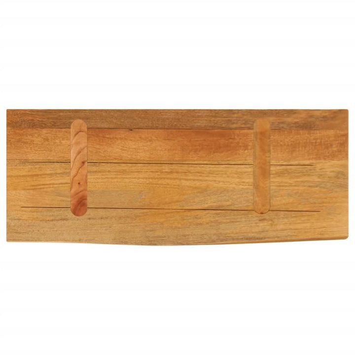 bordplade 80x20x2,5 cm naturlig kant massivt mangotræ
