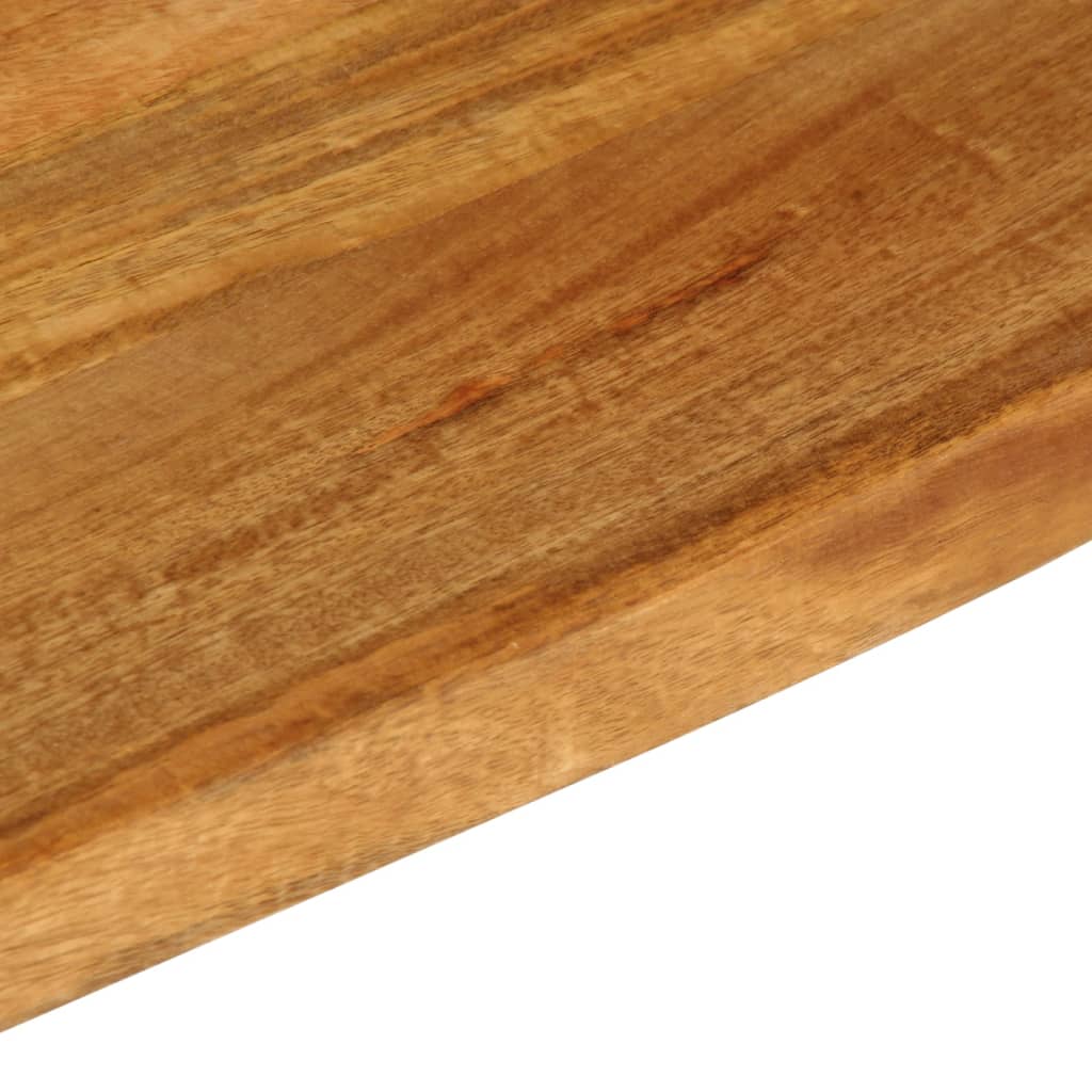 bordplade 90x20x2,5 cm naturlig kant massivt mangotræ