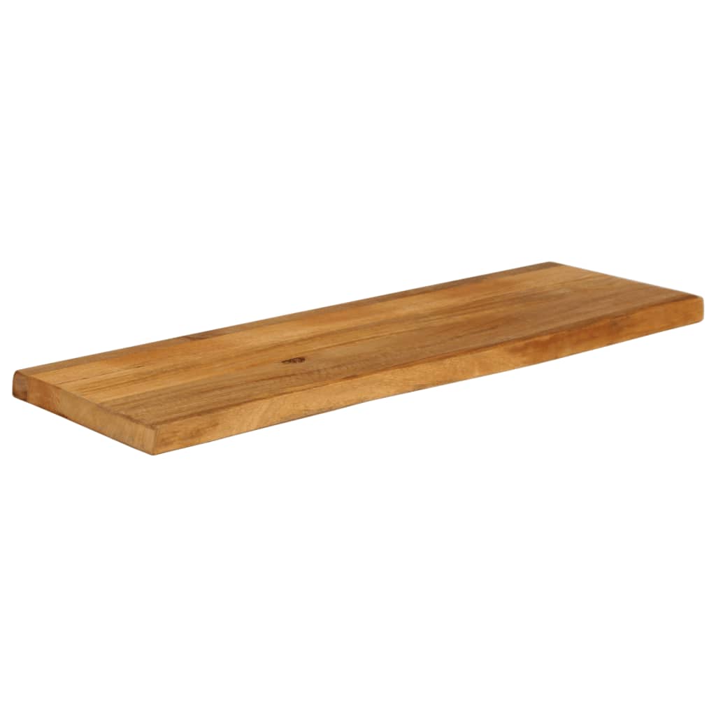 bordplade 100x20x2,5 cm naturlig kant massivt mangotræ