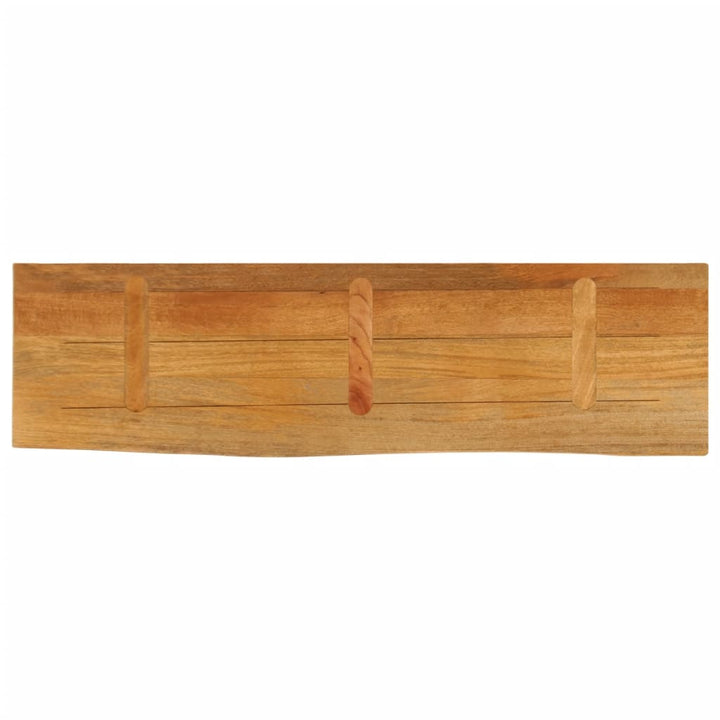 bordplade 100x20x2,5 cm naturlig kant massivt mangotræ