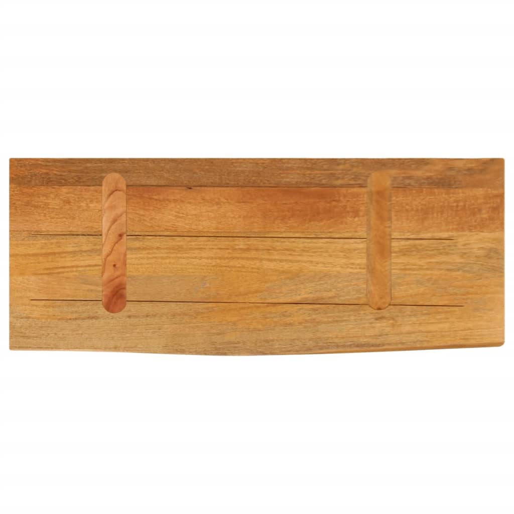 bordplade 70x30x2,5 cm naturlig kant massivt mangotræ