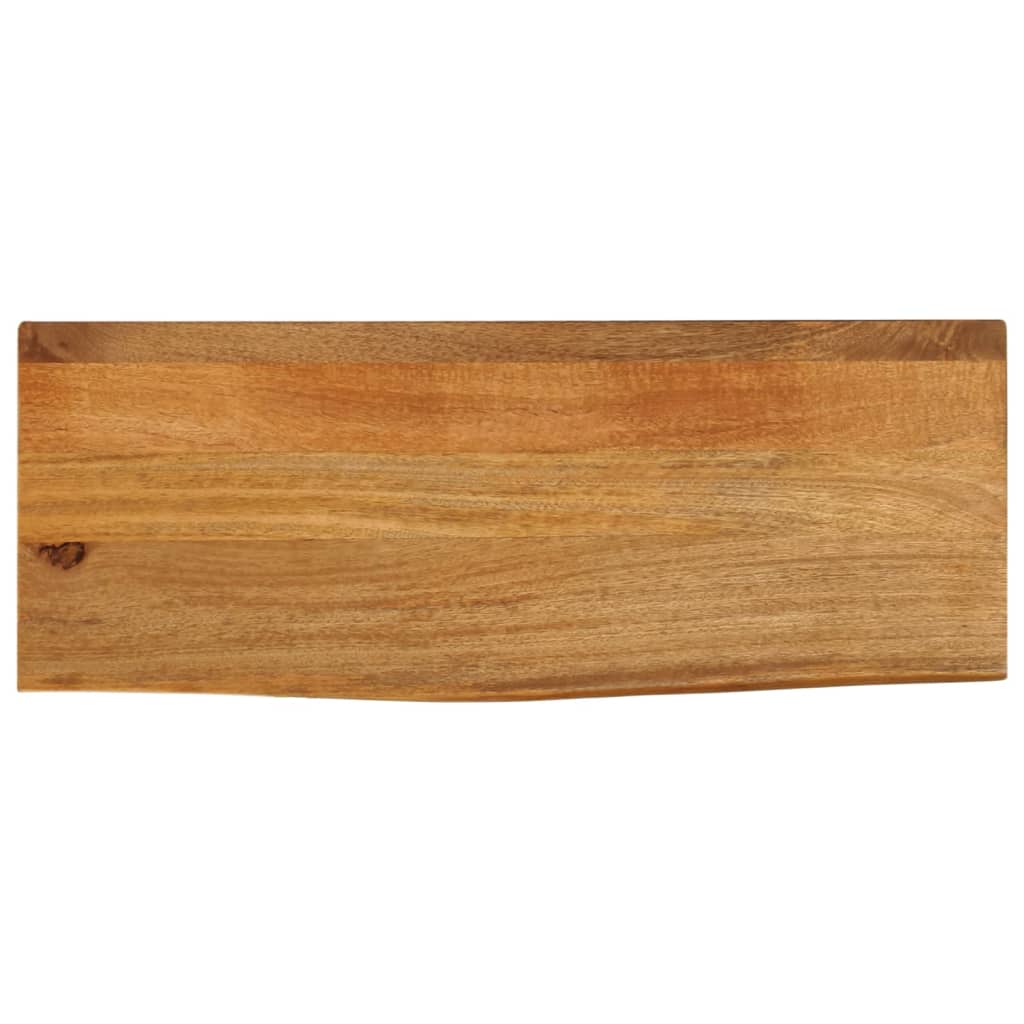 bordplade 80x30x2,5 cm naturlig kant massivt mangotræ