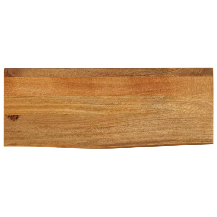 bordplade 80x30x2,5 cm naturlig kant massivt mangotræ