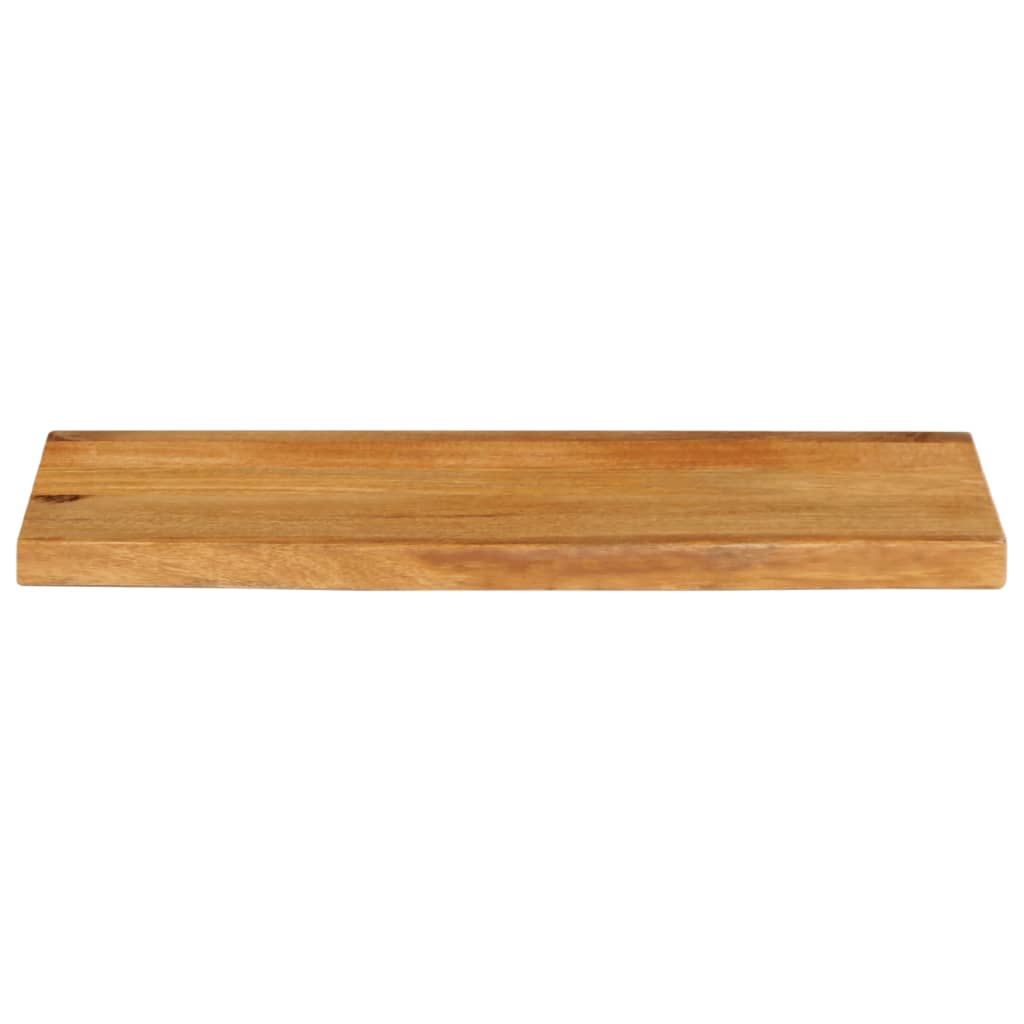 bordplade 80x30x2,5 cm naturlig kant massivt mangotræ