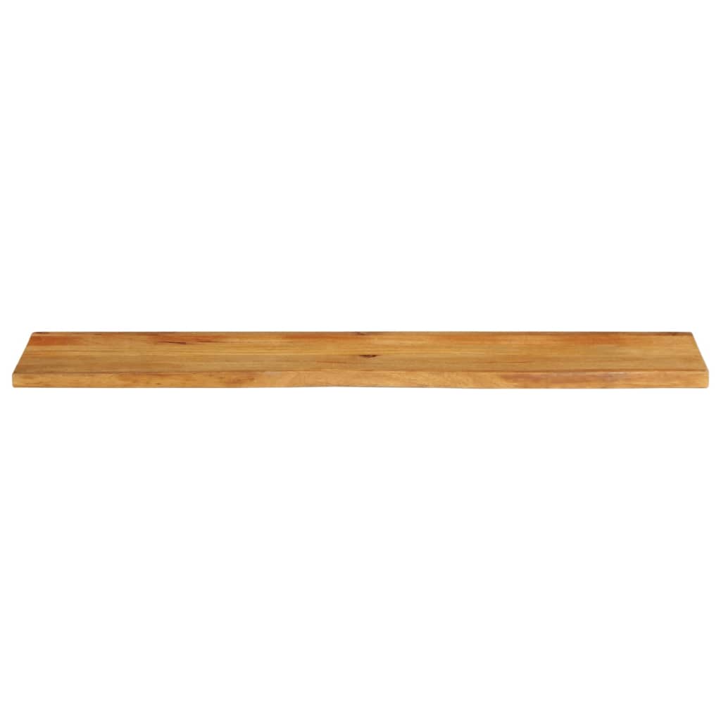 bordplade 160x30x2,5 cm naturlig kant massivt mangotræ