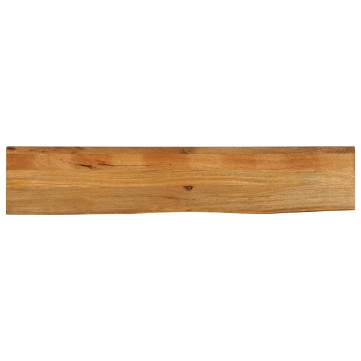 bordplade 180x30x2,5 cm naturlig kant massivt mangotræ