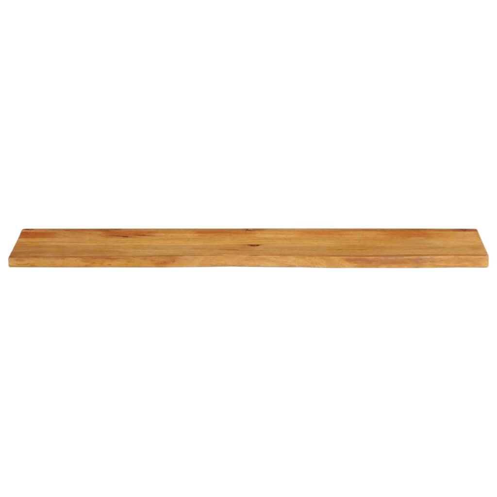 bordplade 180x30x2,5 cm naturlig kant massivt mangotræ