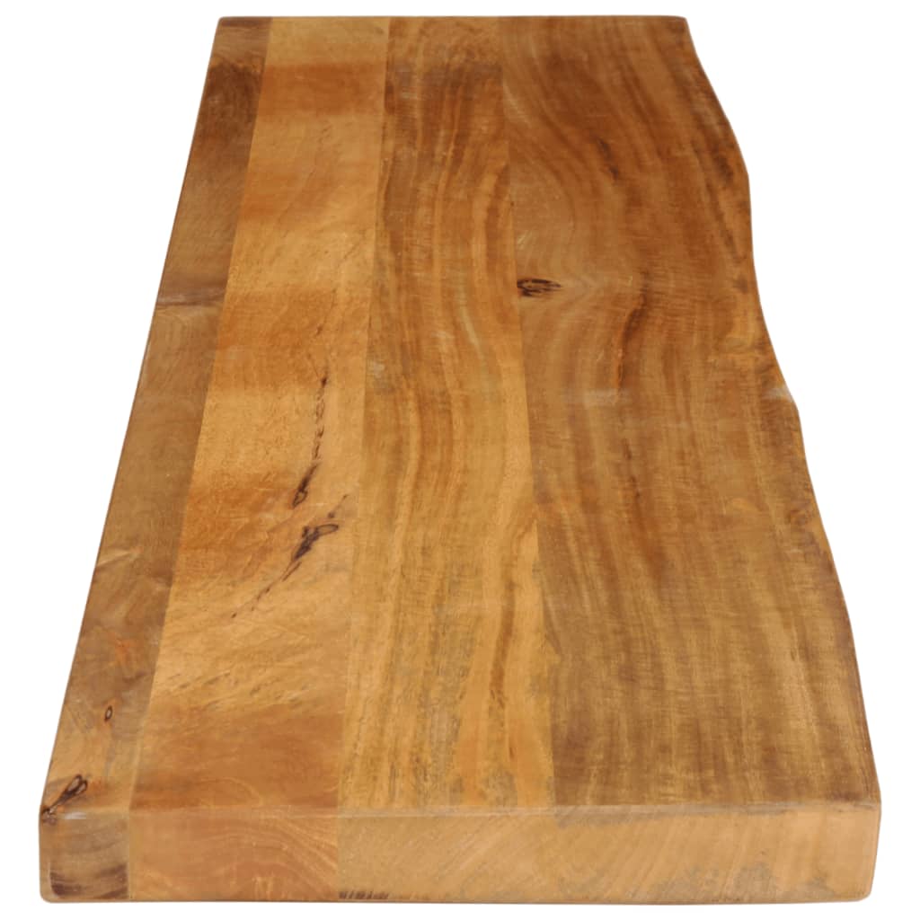 bordplade 180x30x2,5 cm naturlig kant massivt mangotræ