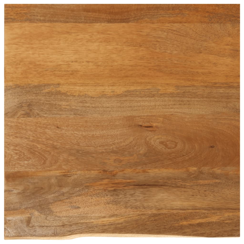 bordplade 40x40x2,5 cm naturlig kant massivt mangotræ