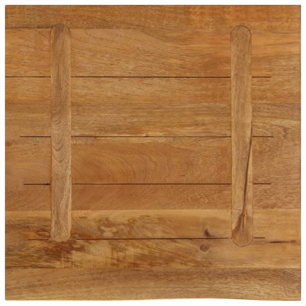 bordplade 40x40x2,5 cm naturlig kant massivt mangotræ