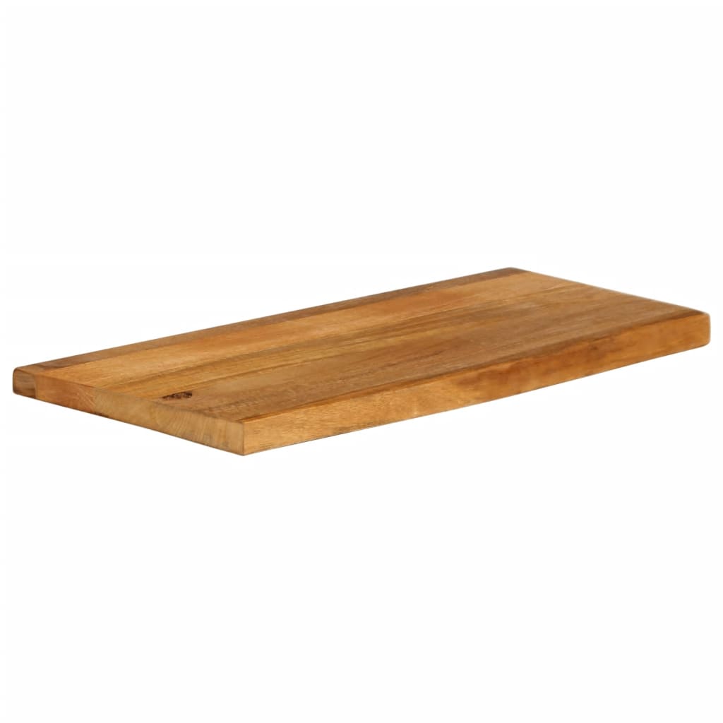 bordplade 90x40x2,5 cm naturlig kant massivt mangotræ
