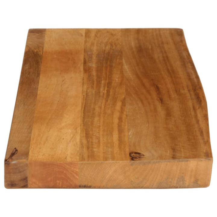 bordplade 90x40x2,5 cm naturlig kant massivt mangotræ