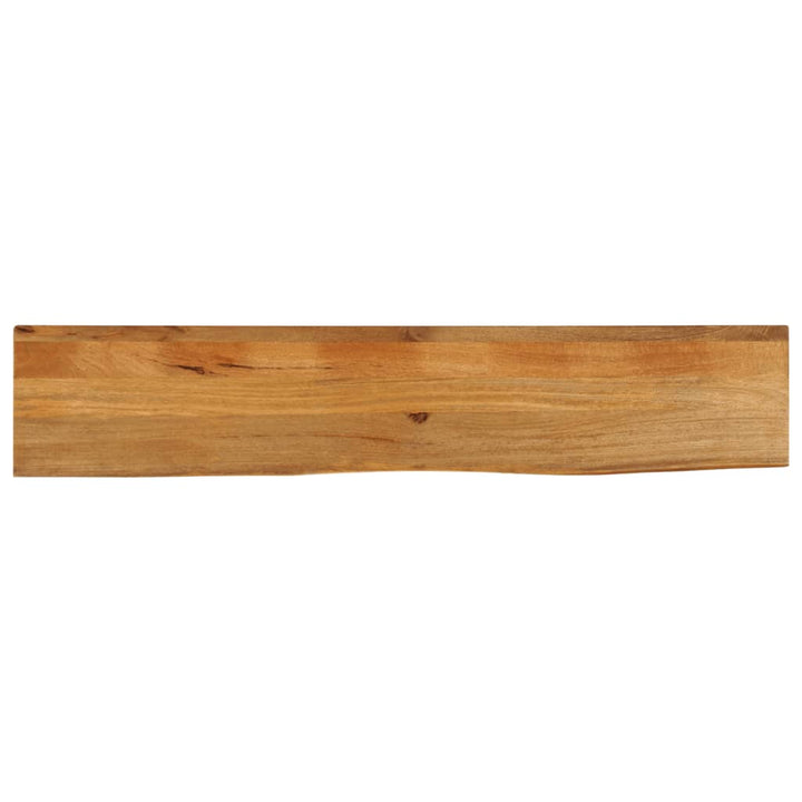 bordplade 140x40x2,5 cm naturlig kant massivt mangotræ