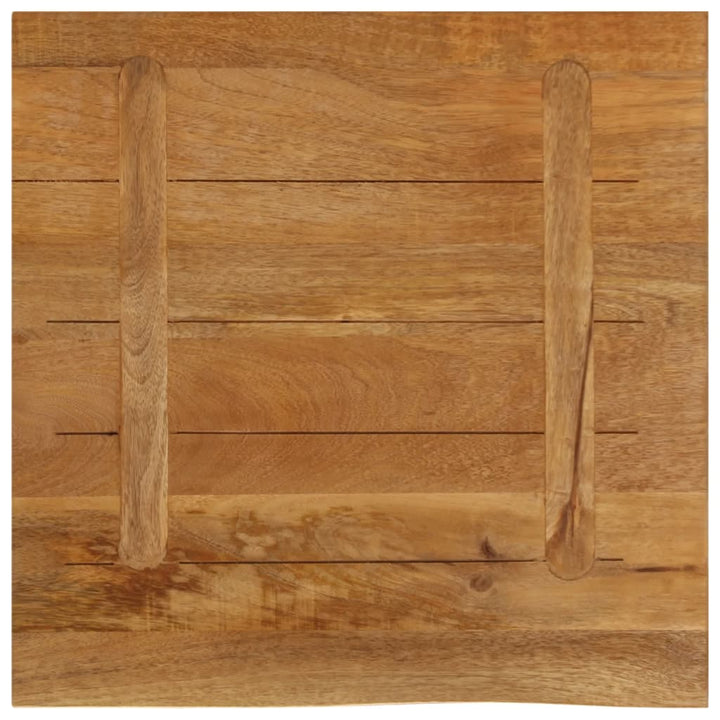bordplade 60x60x2,5 cm naturlig kant massivt mangotræ